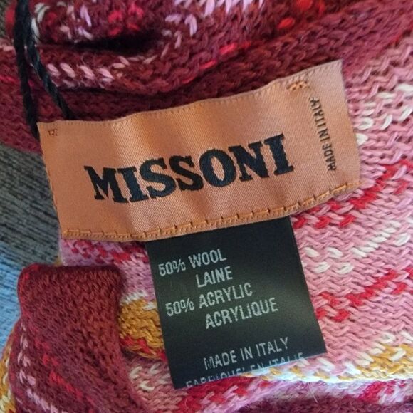 Missoni Sciappa Scarf Wool Blend made in Italy NWT - Picture 6 of 13